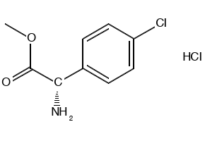 (S)-METHYL 2-AMINO-2-(4-CHLOROPHENYL)ACETATE HYDROCHLORIDE structure, CAS 1081766-09-7