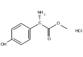 (S)-METHYL 2-AMINO-2-(4-HYDROXYPHENYL)ACETATE HYDROCHLORIDE structure, CAS 127369-30-6