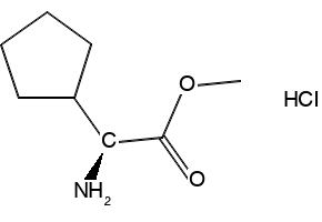 (S)-METHYL 2-AMINO-2-CYCLOPENTYLACETATE HYDROCHLORIDE structure, CAS 14328-62-2