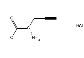 (S)-METHYL 2-AMINOPENT-4-YNOATE HYDROCHLORIDE structure, CAS 166271-28-9