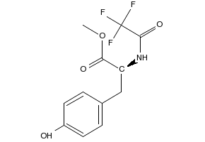 (S)-METHYL 3-(4-HYDROXYPHENYL)-2-(2,2,2-TRIFLUOROACETAMIDO)PROPANOATE structure, CAS 1604-54-2