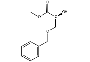 (S)-METHYL 3-(BENZYLOXY)-2-HYDROXYPROPANOATE structure, CAS 127744-28-9