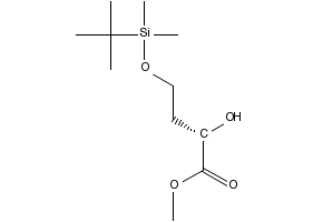 (S)-METHYL 4-((TERT-BUTYLDIMETHYLSILYL)OXY)-2-HYDROXYBUTANOATE structure, CAS 307532-01-0