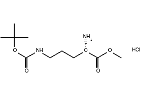 (S)-METHYL 5-AMINO-2-((TERT-BUTOXYCARBONYL)AMINO)PENTANOATE structure, CAS 78397-39-4