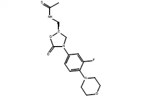 (S)-N-((3-(3-FLUORO-4-MORPHOLINOPHENYL)-2-OXOOXAZOLIDIN-5-YL)METHYL)ACETAMIDE HYDRATE structure, CAS 912472-30-1