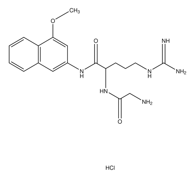 (S)-N-(2-(2-AMINOACETAMIDO)-5-GUANIDINOPENTANOYL)-4-METHOXY-2-NAPHTHAMIDE DIHYDROCHLORIDE structure, CAS 100940-56-5