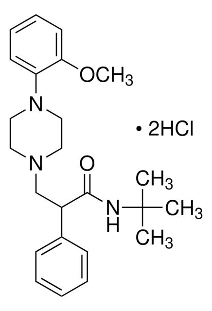 (S)-N-(TERT-BUTYL)-3-(4-(2-METHOXYPHENYL)PIPERAZIN-1-YL)-2-PHENYLPROPANAMIDE DIHYDROCHLORIDE structure, CAS 133025-23-7