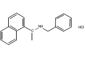 (S)-N-BENZYL-1-(NAPHTHALEN-1-YL)ETHANAMINE HYDROCHLORIDE structure, CAS 163831-66-1