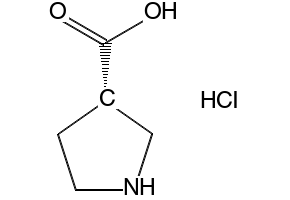 (S)-PYRROLIDINE-3-CARBOXYLIC ACID HYDROCHLORIDE structure, CAS 1124369-40-9