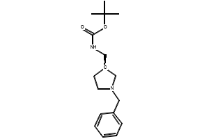 (S)-TERT-BUTYL ((1-BENZYLPYRROLIDIN-3-YL)METHYL)CARBAMATE structure, CAS 303111-41-3