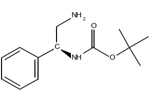 (S)-TERT-BUTYL (2-AMINO-1-PHENYLETHYL)CARBAMATE structure, CAS 137102-30-8
