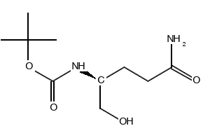 (S)-TERT-BUTYL (5-AMINO-1-HYDROXY-5-OXOPENTAN-2-YL)CARBAMATE structure, CAS 133565-42-1