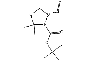 (S)-TERT-BUTYL 2,2-DIMETHYL-4-VINYLOXAZOLIDINE-3-CARBOXYLATE structure, CAS 133625-87-3