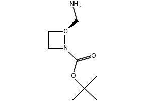 (S)-TERT-BUTYL 2-(AMINOMETHYL)AZETIDINE-1-CARBOXYLATE structure, CAS 1007873-90-6