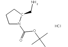 (S)-TERT-BUTYL 2-(AMINOMETHYL)PYRROLIDINE-1-CARBOXYLATE HYDROCHLORIDE structure, CAS 1190890-11-9