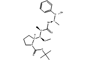 (S)-TERT-BUTYL 2-(HYDROXY((3-HYDROXY-2,3-DIMETHYLBUTAN-2-YL)OXY)BORYL)PYRROLIDINE-1-CARBOXYLATE structure, CAS 149682-82-6