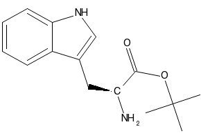 (S)-TERT-BUTYL 2-AMINO-3-(1H-INDOL-3-YL)PROPANOATE structure, CAS 16874-09-2