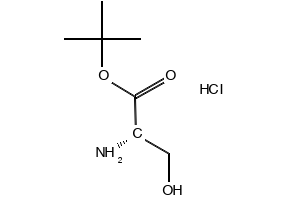 (S)-TERT-BUTYL 2-AMINO-3-HYDROXYPROPANOATE HYDROCHLORIDE structure, CAS 106402-41-9