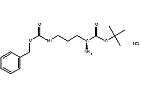 (S)-TERT-BUTYL 2-AMINO-5-(((BENZYLOXY)CARBONYL)AMINO)PENTANOATE HYDROCHLORIDE structure, CAS 161234-80-6