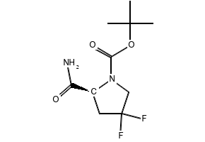 (S)-TERT-BUTYL 2-CARBAMOYL-4,4-DIFLUOROPYRROLIDINE-1-CARBOXYLATE structure, CAS 426844-50-0