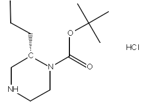 (S)-TERT-BUTYL 2-PROPYLPIPERAZINE-1-CARBOXYLATE HYDROCHLORIDE structure, CAS 1217478-55-1