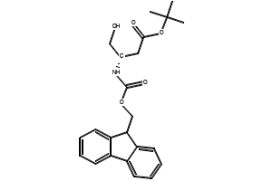 (S)-TERT-BUTYL 3-((((9H-FLUOREN-9-YL)METHOXY)CARBONYL)AMINO)-4-HYDROXYBUTANOATE structure, CAS 133565-45-4