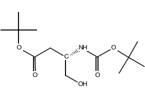 (S)-TERT-BUTYL 3-((TERT-BUTOXYCARBONYL)AMINO)-4-HYDROXYBUTANOATE structure, CAS 153287-86-6