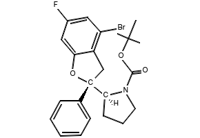 (S)-TERT-BUTYL 3-(2-FLUORO-6-NITROPHENOXY)PYRROLIDINE-1-CARBOXYLATE structure, CAS 1233860-33-7