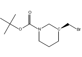 (S)-TERT-BUTYL 3-(BROMOMETHYL)PIPERIDINE-1-CARBOXYLATE structure, CAS 158406-99-6