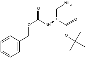 (S)-TERT-BUTYL 3-AMINO-2-(((BENZYLOXY)CARBONYL)AMINO)PROPANOATE HYDROCHLORIDE structure, CAS 174796-88-4