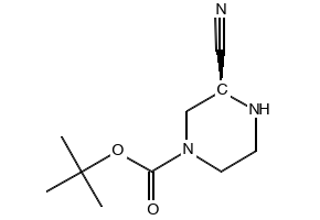 (S)-TERT-BUTYL 3-CYANOPIPERAZINE-1-CARBOXYLATE structure, CAS 1217650-60-6