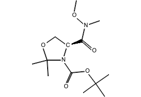 (S)-TERT-BUTYL 4-(METHOXY(METHYL)CARBAMOYL)-2,2-DIMETHYLOXAZOLIDINE-3-CARBOXYLATE structure, CAS 122709-21-1