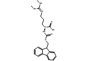 (S,E)-2-((((9H-FLUOREN-9-YL)METHOXY)CARBONYL)AMINO)-5-(2,3-DIMETHYLGUANIDINO)PENTANOIC ACID structure, CAS 823780-66-1