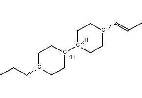 (TRANS,TRANS)-4-((E)-PROP-1-EN-1-YL)-4'-PROPYL-1,1'-BI(CYCLOHEXANE) structure, CAS 279246-65-0
