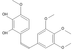 (Z)-3-METHOXY-6-(3,4,5-TRIMETHOXYSTYRYL)BENZENE-1,2-DIOL structure, CAS 109971-63-3