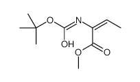 (Z)-METHYL 2-(TERT-BUTOXYCARBONYLAMINO)BUT-2-ENOATE structure, CAS 63658-16-2