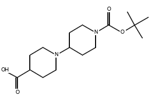 1'-(TERT-BUTOXYCARBONYL)-[1,4'-BIPIPERIDINE]-4-CARBOXYLIC ACID structure, CAS 201810-59-5