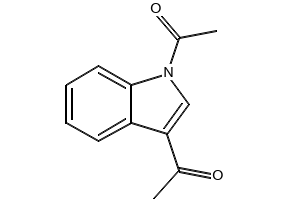 1,1'-(1H-INDOLE-1,3-DIYL)DIETHANONE structure, CAS 17537-64-3