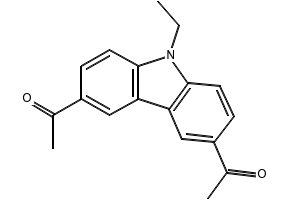 1,1'-(9-ETHYL-9H-CARBAZOLE-3,6-DIYL)DIETHANONE structure, CAS 1483-97-2