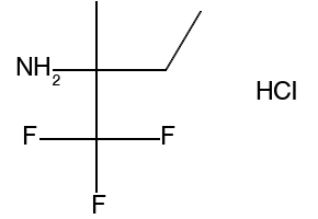 1,1,1-TRIFLUORO-3-METHYLBUTAN-2-AMINE HYDROCHLORIDE structure, CAS 1263282-44-5