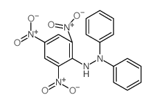 1,1-DIPHENYL-2-(2,4,6-TRINITROPHENYL)HYDRAZINE structure, CAS 1707-75-1