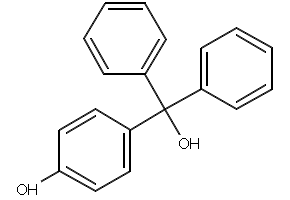1,1-DIPHENYL-4-HYDROXYPHENYLMETHANOL structure, CAS 15658-11-4