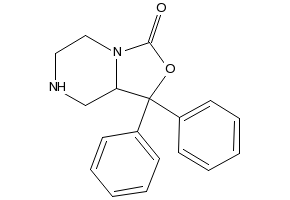1,1-DIPHENYLTETRAHYDRO-1H-OXAZOLO[3,4-A]PYRAZIN-3(5H)-ONE structure, CAS 847555-93-5