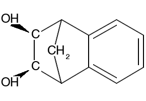 1,2,3,4-TETRAHYDRO-1,4-METHANONAPHTHALENE-2,3-DIOL structure, CAS 230615-47-1