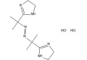 1,2-BIS(2-(4,5-DIHYDRO-1H-IMIDAZOL-2-YL)PROPAN-2-YL)DIAZENE DIHYDROCHLORIDE structure, CAS 27776-21-2
