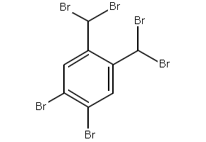 1,2-DIBROMO-4,5-BIS(DIBROMOMETHYL)BENZENE structure, CAS 13209-20-6