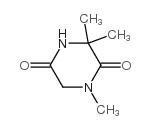 1,3,3-TRIMETHYLPIPERAZINE-2,5-DIONE structure, CAS 741287-75-2