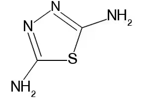 1,3,4-THIADIAZOLE-2,5-DIAMINE structure, CAS 2937-81-7