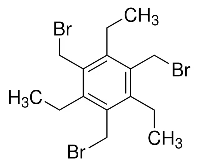 1,3,5-TRIS(BROMOMETHYL)-2,4,6-TRIETHYLBENZENE structure, CAS 181058-08-2