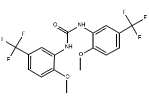 1,3-BIS(2-HYDROXY-5-(TRIFLUOROMETHYL)PHENYL)UREA structure, CAS 448895-37-2